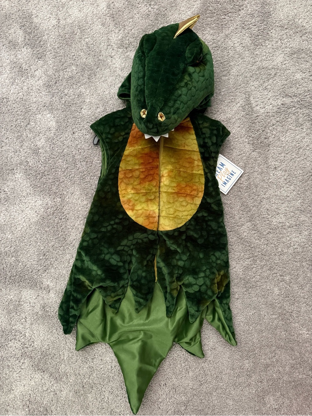 NWT Dream Play Imagine Green Dragon / Dinosaur Costume SIZE 3T